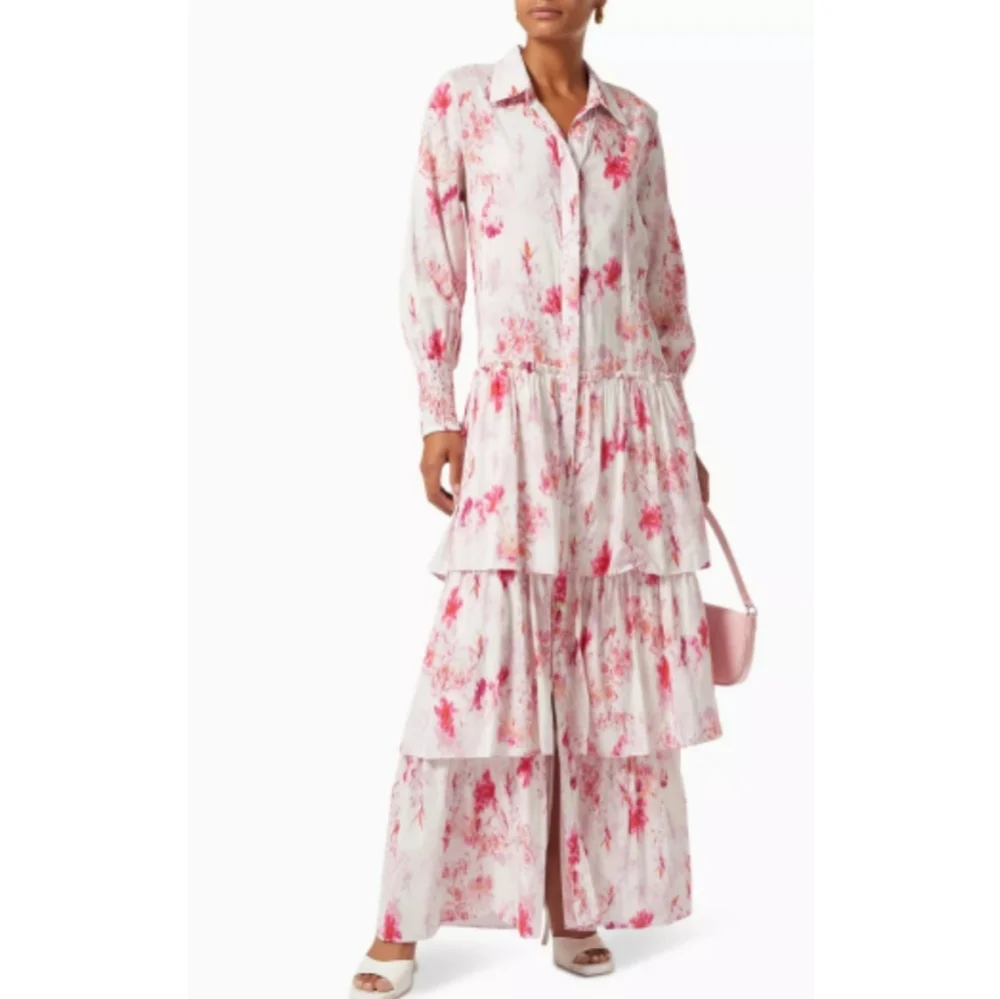 Misa Los Angeles Abigail floral tiered long sleeve maxi dress nwt size S - Picture 13 of 15